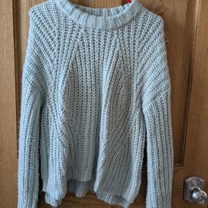 Universal Thread Textured Knit Sweater - Light Gray